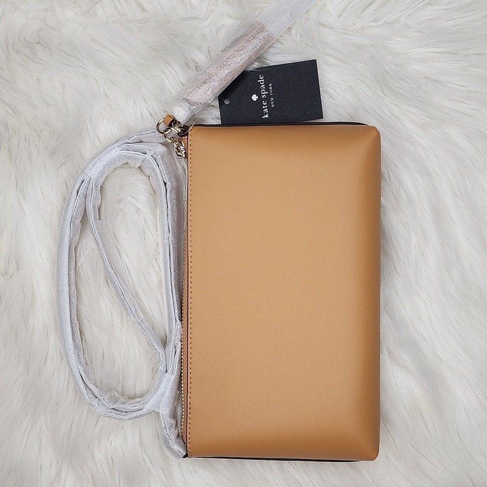 Kate Spade Ivy Street Amy Crossbody Bag Purse Tiramisu Mousse - Picture 12 of 16